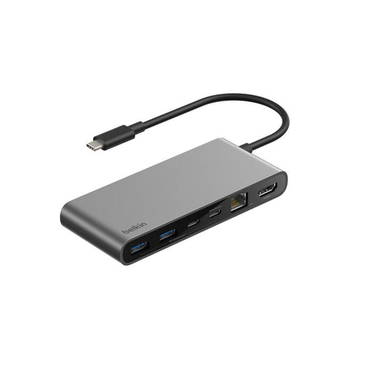 MULTIPUERTO BELKIN USB-C 8 EN 1 ETHERNET SPACE GRAY