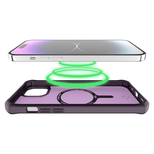 CASE ITSKINS HYBRID MAGSAFE IPHONE 15 PLUS PURPLE