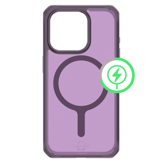 ITSKINS FUNDA HYBRID R FROST MAGSAFE IPHONE 15 PRO MORADO