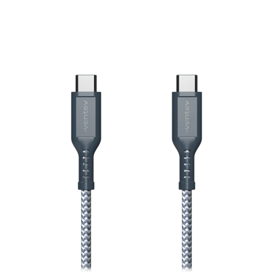 CABLE VENTEV BRAIDED USB-C A USB-C 1.8M GRY