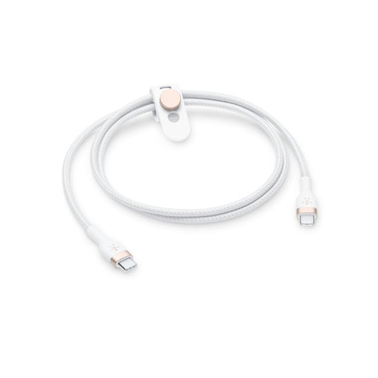CABLE BELKIN USB-C A USB-C BOOSTCHARGE PRO FLEX 60W 1M WHITE
