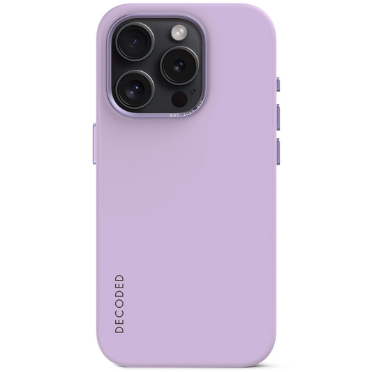 Case de silicona antimicrobiana DECODED para iPhone 15 Pro Max - Lavanda