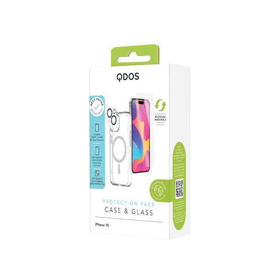 PROTECTION PACK CASE & GLASS IPHONE 15