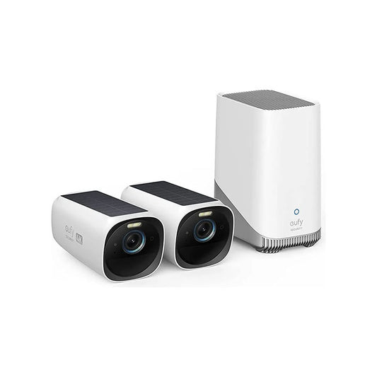 CAMARA INTELIGENTE EUFY DE SEGURIDAD S330 SOLAR 2 CAM + HOMEBASE