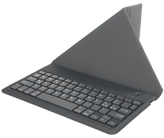 TECLADO INALAMBRICO CON SOPORTE GREY