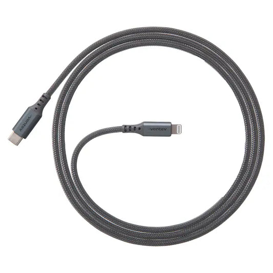 Cable de Aleacion Ventev de USB-C a Lightning de 4 pies - Acero