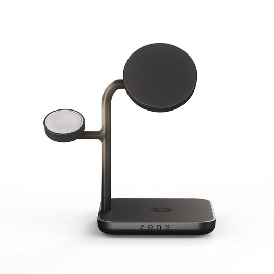 BASE DE CARGA ZENS 3 EN 1 ESTACION 15W QI2 BLACK