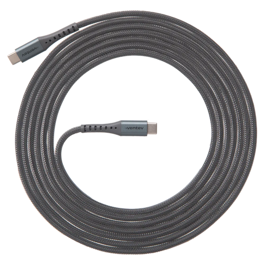 Cable de Aleacion VENTEV USB-C a USB-C 10FT - Acero