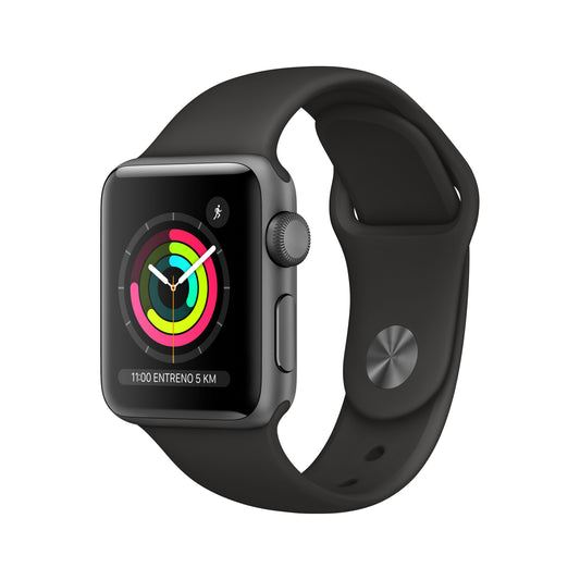 APPLE WATCH S3 38 SG AL BLK SP GPS-CLA