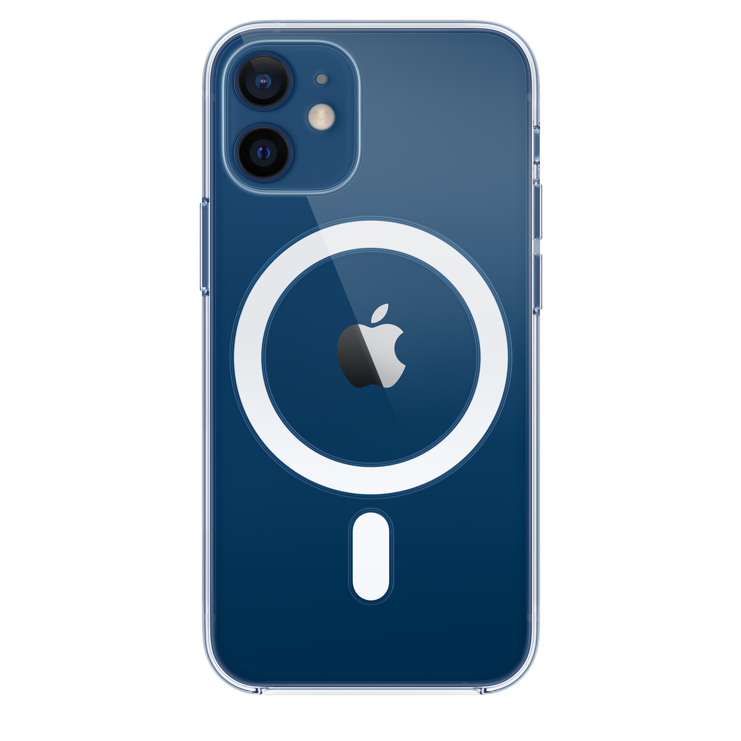 Case transparente con MagSafe para el iPhone 12 mini Azul piscina/verde gema