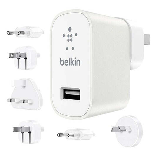 Cargador Belkin Kit Viajero 6 Enchufes - Blanco