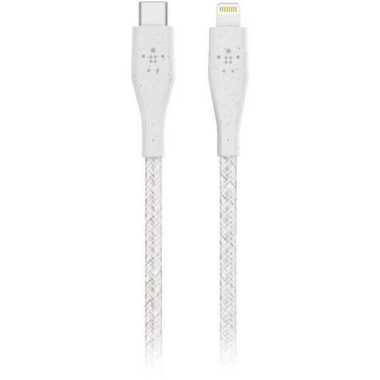 Cable Belkin USB-C a Lightning - 1.2M - DuraTek Plus Carga Rápida - Blanco