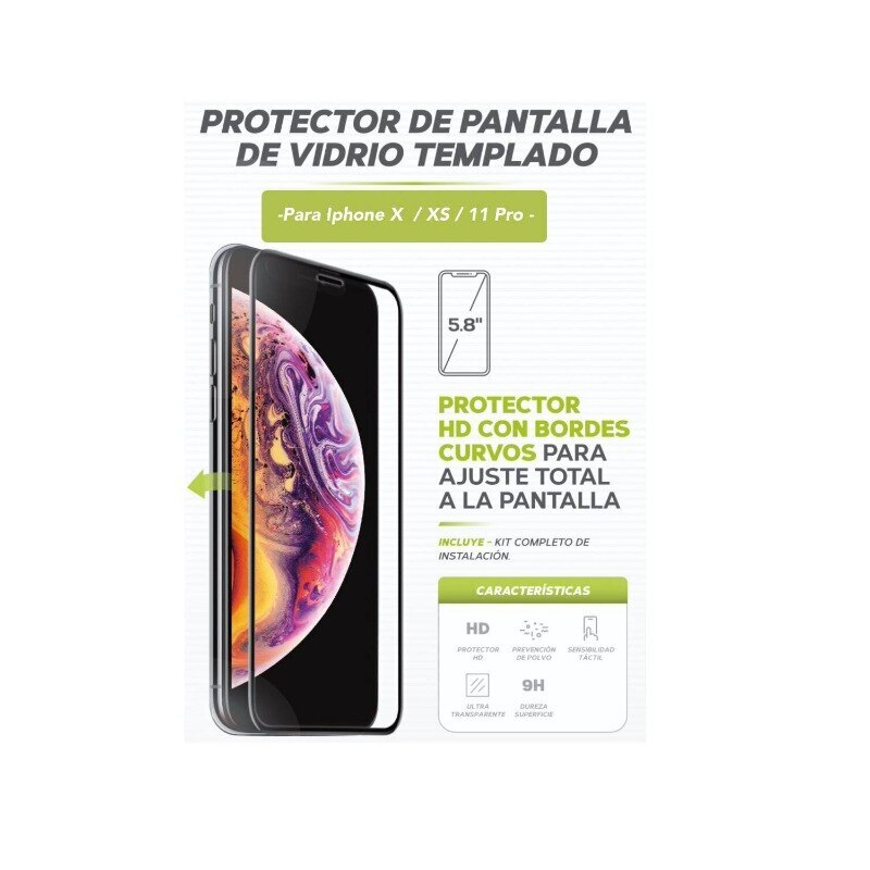 2 Uds. Protector De Pantalla De Teléfono De Cobertura Completa Para IPhone  7, 7P, 8, 8P, X, XS, XR, Xs, Max, 11, 11 Pro, 11 Pro Max, 12, 12 Pro, 12pro