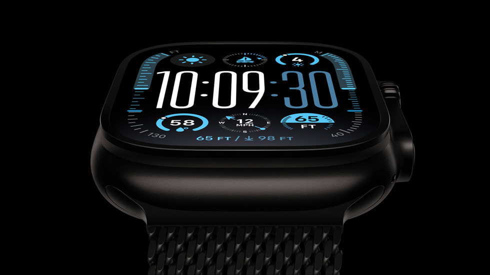 Imagen detallada del nuevo Apple Watch Ultra 2 en titanio negro 