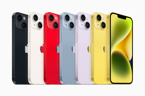 iPhone 13 de diferentes colores alienados