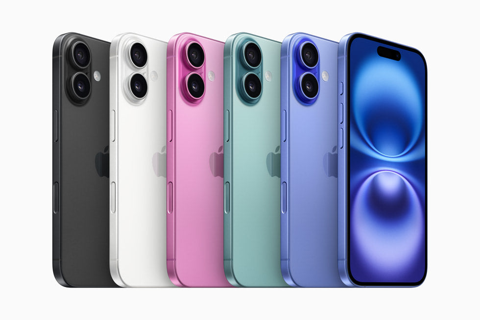 Un grupo de iPhone 16 para hacer las comparativas de iPhone
