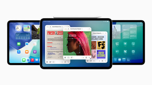 Unos iPads para diseño gráfico mostrando sus capacidades.