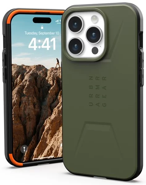 Case UAG Civilian con MagSafe para iPhone 15 Pro (Exclusivo de Apple) - Verde Oliva