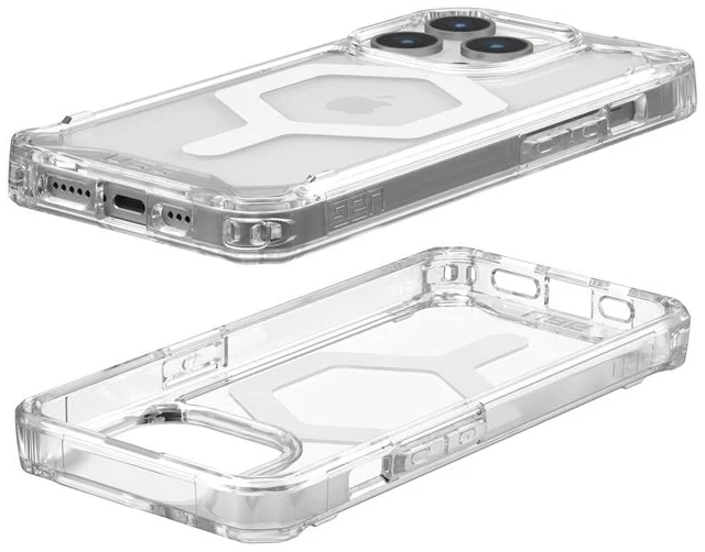 Case UAG Plyo con MagSafe Para iPhone 15 Pro - Blanco/Hielo