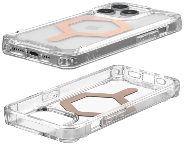 FUNDA MAGSAFE IPHONE 15 PRO TRANS/OROROS.