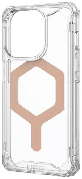 FUNDA MAGSAFE IPHONE 15 PROMAX TRAN/ORO.