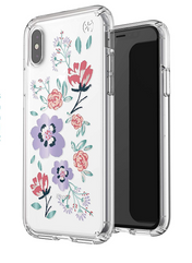 Case SPECK PRESIDIO CLEAR Para iPhone X/Xs (Exclusivo de Apple) -  Transparente/Flores