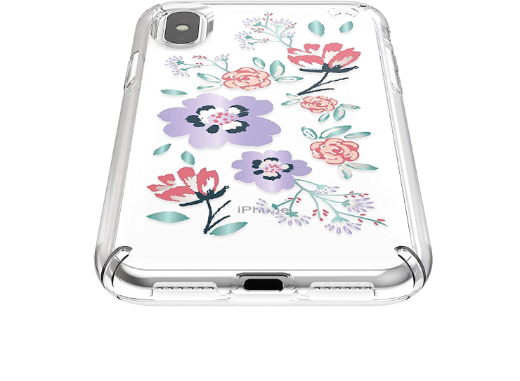 Case SPECK PRESIDIO CLEAR Para iPhone X/Xs (Exclusivo de Apple) -  Transparente/Flores