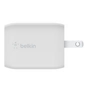 Cargador de pared doble BELKIN  USB-C GaN con PPS de 65 W - Blanco