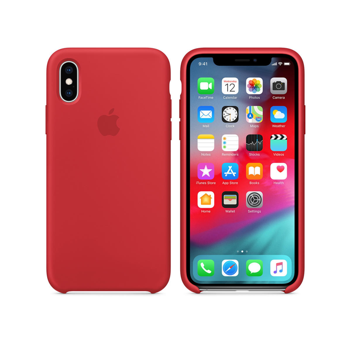 Case de Silicona Apple Para iPhone XS - Rojo