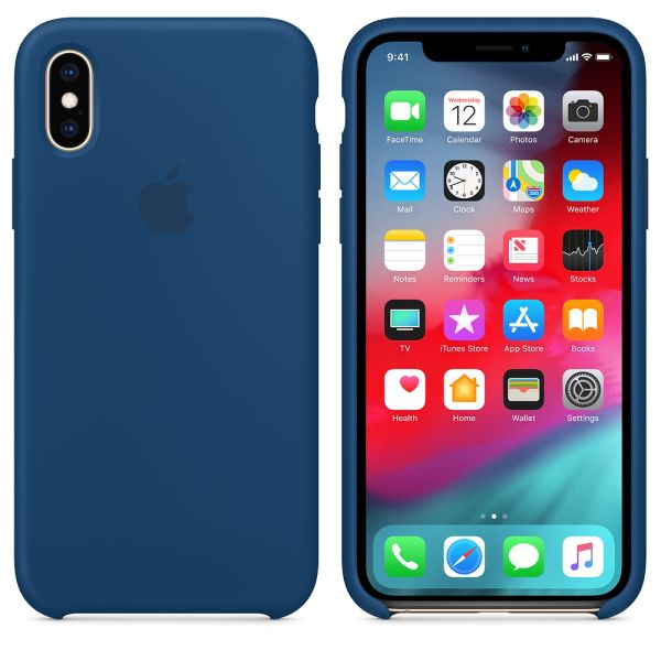 Case de Silicona Apple Para iPhone XS Max - Azul