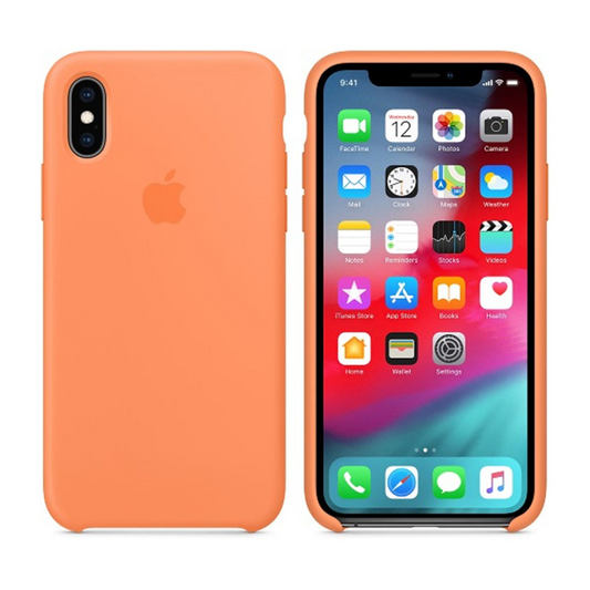 Case de Silicona Apple Para iPhone XS Max - Naranja