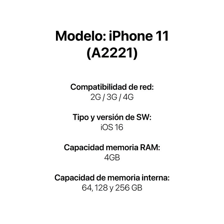 iPhone 11 128 GB Negro