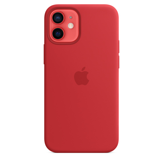 Case de silicona con MagSafe Para iPhone 12 mini - Rojo