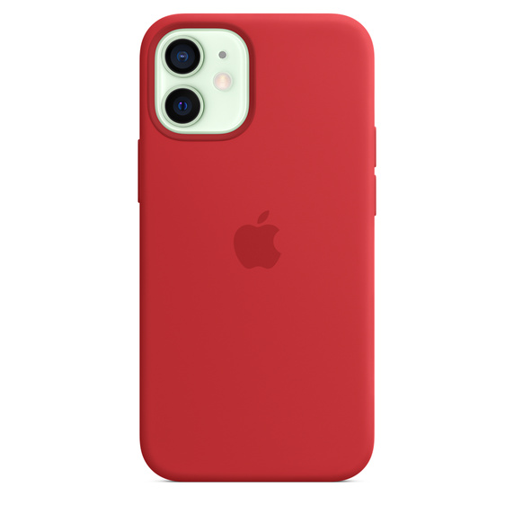 Case de silicona con MagSafe Para iPhone 12 mini - Rojo