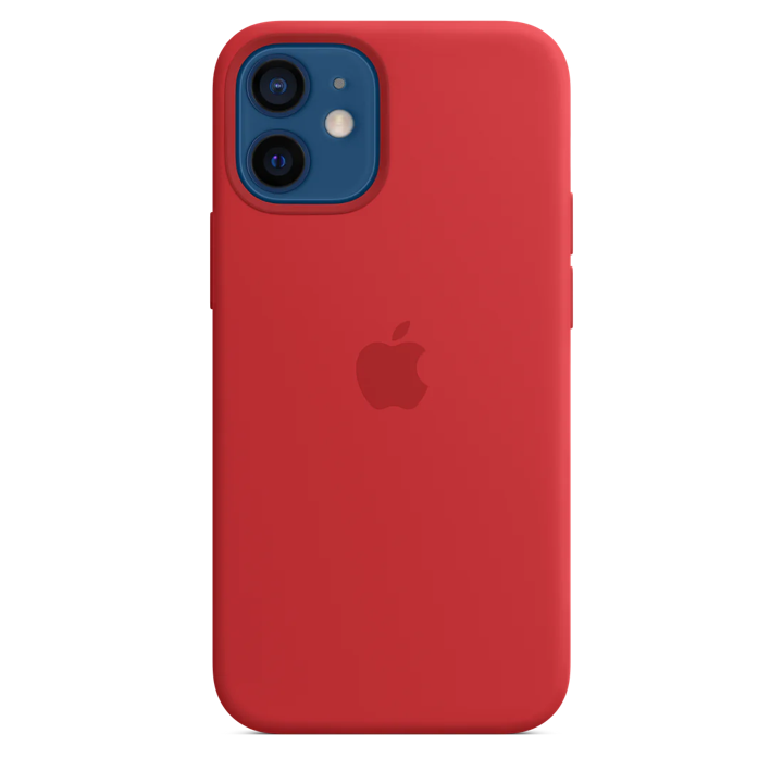 Case de silicona con MagSafe Para iPhone 12 mini - Rojo