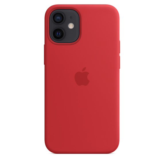 Case de silicona con MagSafe Para iPhone 12 mini - Rojo