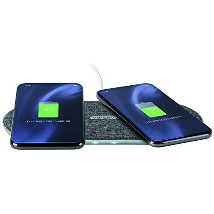 Duo de Cargador Inalambrico Ventev Qi Chargepad + almohadilla de carga inalámbrica.