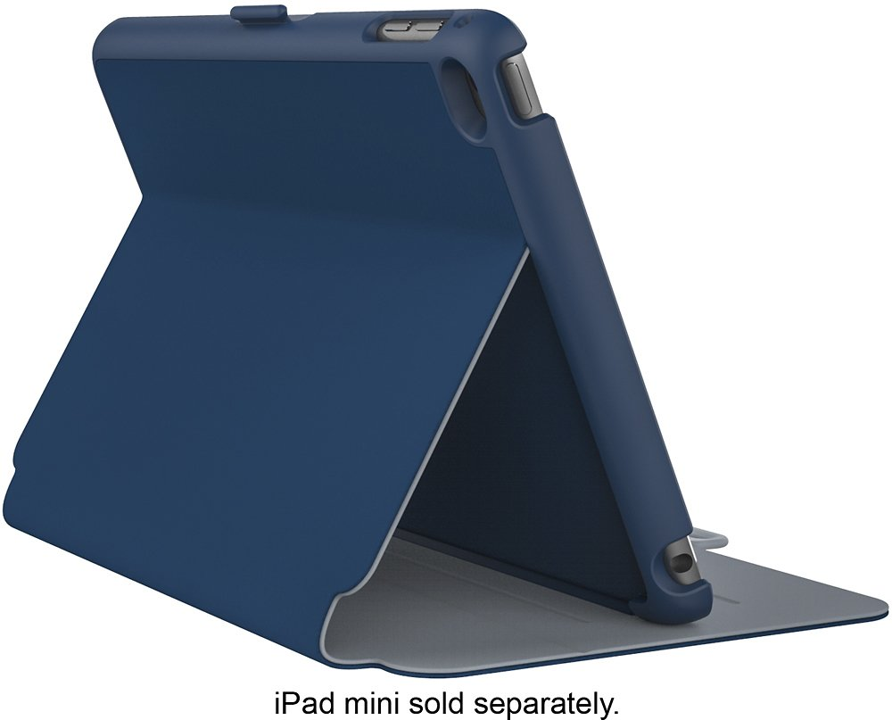 Case SPECK STYLE FOLIO Para iPad Mini 4 - Azul mar profundo, Gris níquel