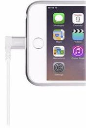 LIGHTNING TO USB CABLE WITH 90-DEGREE CONNECTOR WHITE (1.5 M)