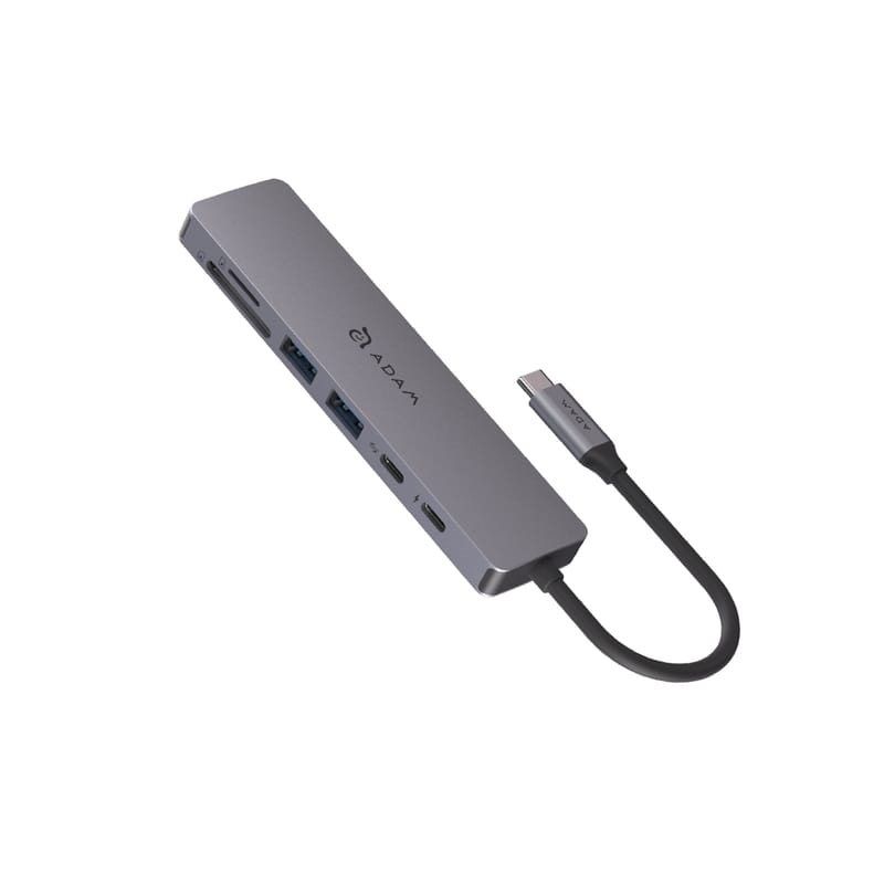 MULTIPUERTO ADAM ELEMENTS SE07 USB-C 7 EN 1 GREY