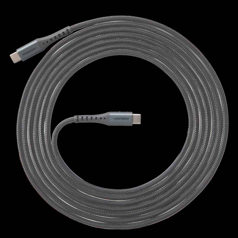 CABLE VENTEV ALLOY USB-C A USB-C 3M GREY