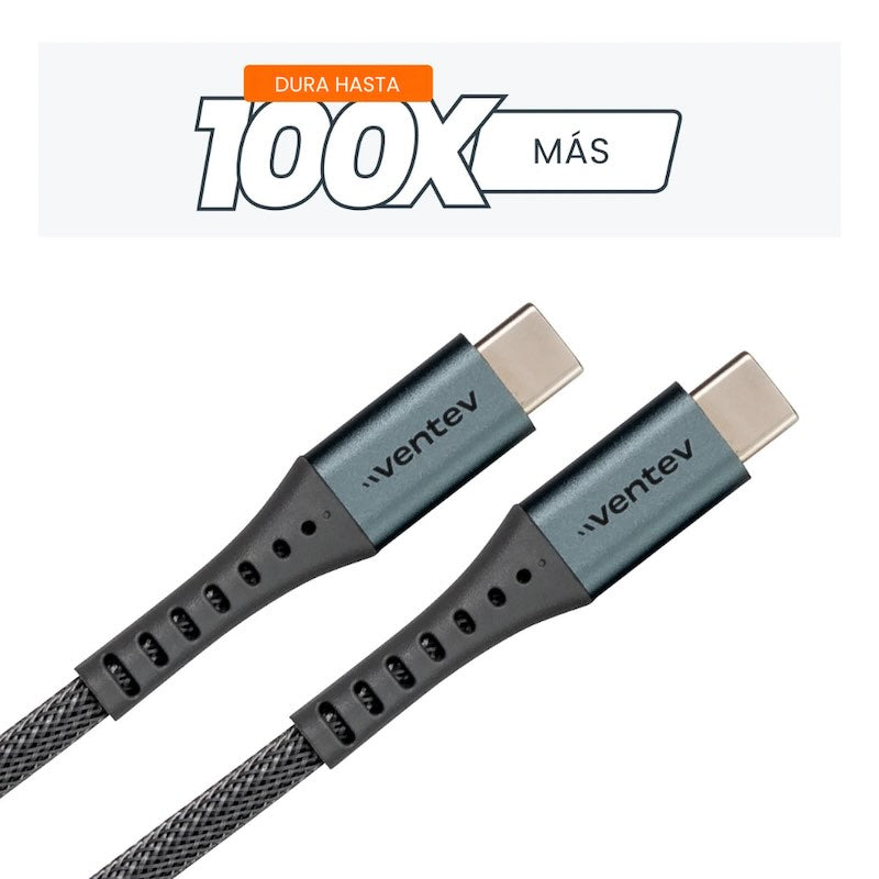 CABLE VENTEV ALLOY USB-C A USB-C 3M GREY