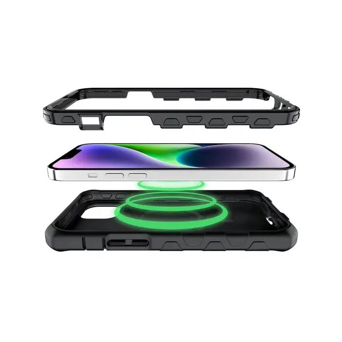 Case ITSKINS VAULT S MagSafe Para iPhone 13/14- Negro