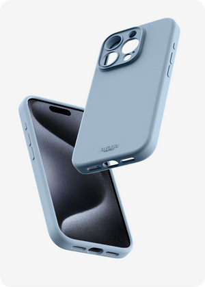 AVANA FUNDA VELVET CON MAGSAFE PARA IPHONE 15 PRO AZUL