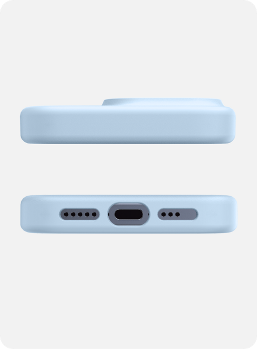 FUNDA MAGSAFE IPHONE 15 PRO AZUL.