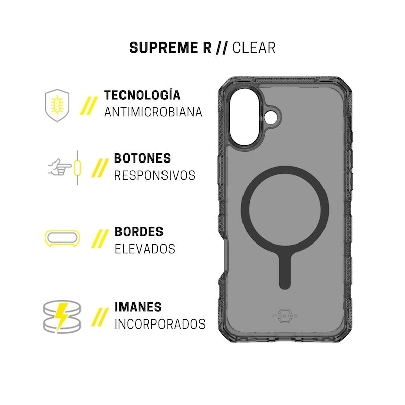 CASE ITSKINS SUPREME R IPH 16 BLK