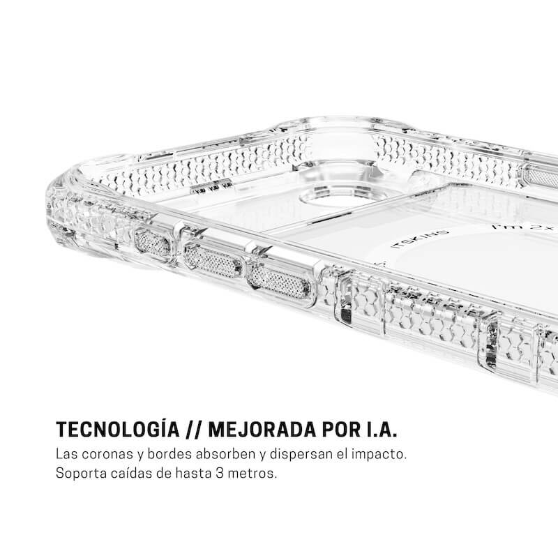 CASE ITSKINS SUPREME R CLEAR MAGSAFE IPHONE 17 AIR CLEAR/WHITE