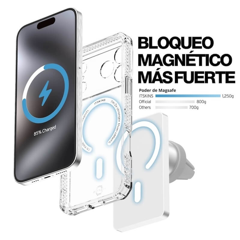 CASE ITSKINS HYBRID R TRANSLUCENT MAGSAFE IPHONE 17 PR CLEAR