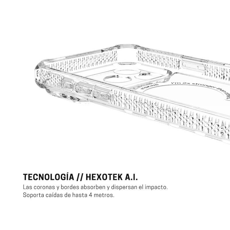 CASE ITSKINS HYBRID R TRANSLUCENT MAGSAFE IPHONE 17 PR CLEAR