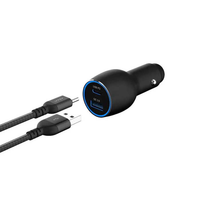 Cargador para Auto ADAM ELEMENTS OMNIA C1 PRO USB-C / USB-A de 83W  - Negro